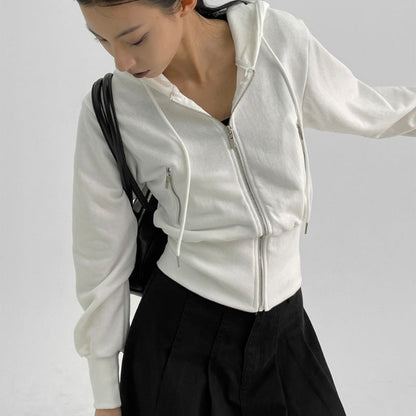 Damen Sportjacke Kapuzenjacke Figurbetont Eveloria