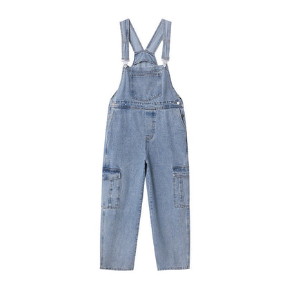 Damen Latzhose Bequem Baumwolle Praktisch