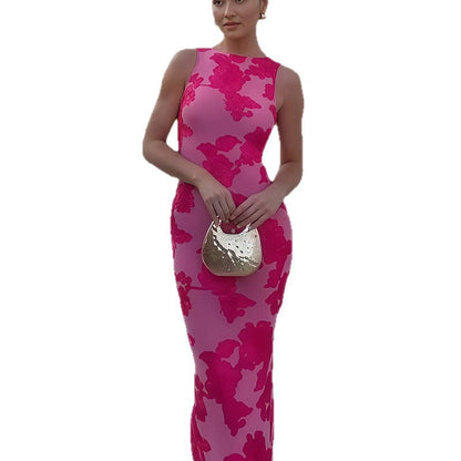 Damen Bodycon-Kleid Floralmuster Eleganter Schnitt