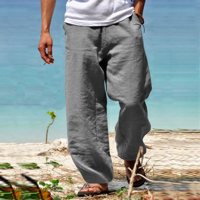 Herrenhose Elastischer Bund Bequem Luftig Mit Seitentaschen