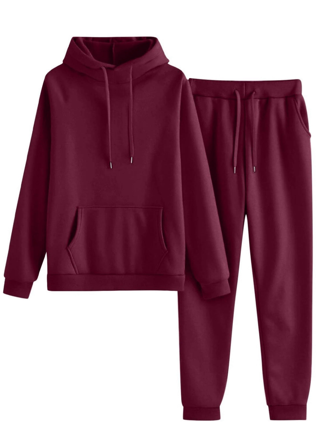 Damen Hoodie Jogginghose Set Lässig Mit Taschen Eveloria