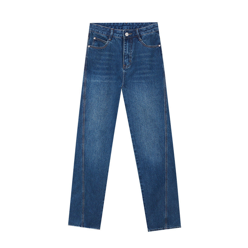 Damen Hemdbluse Denim Blau Weiß