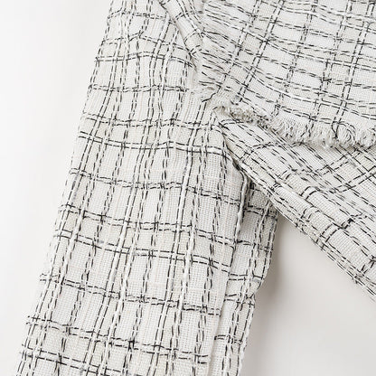 Damen Blazer mit Gürtel Strukturiertes Muster Eveloria