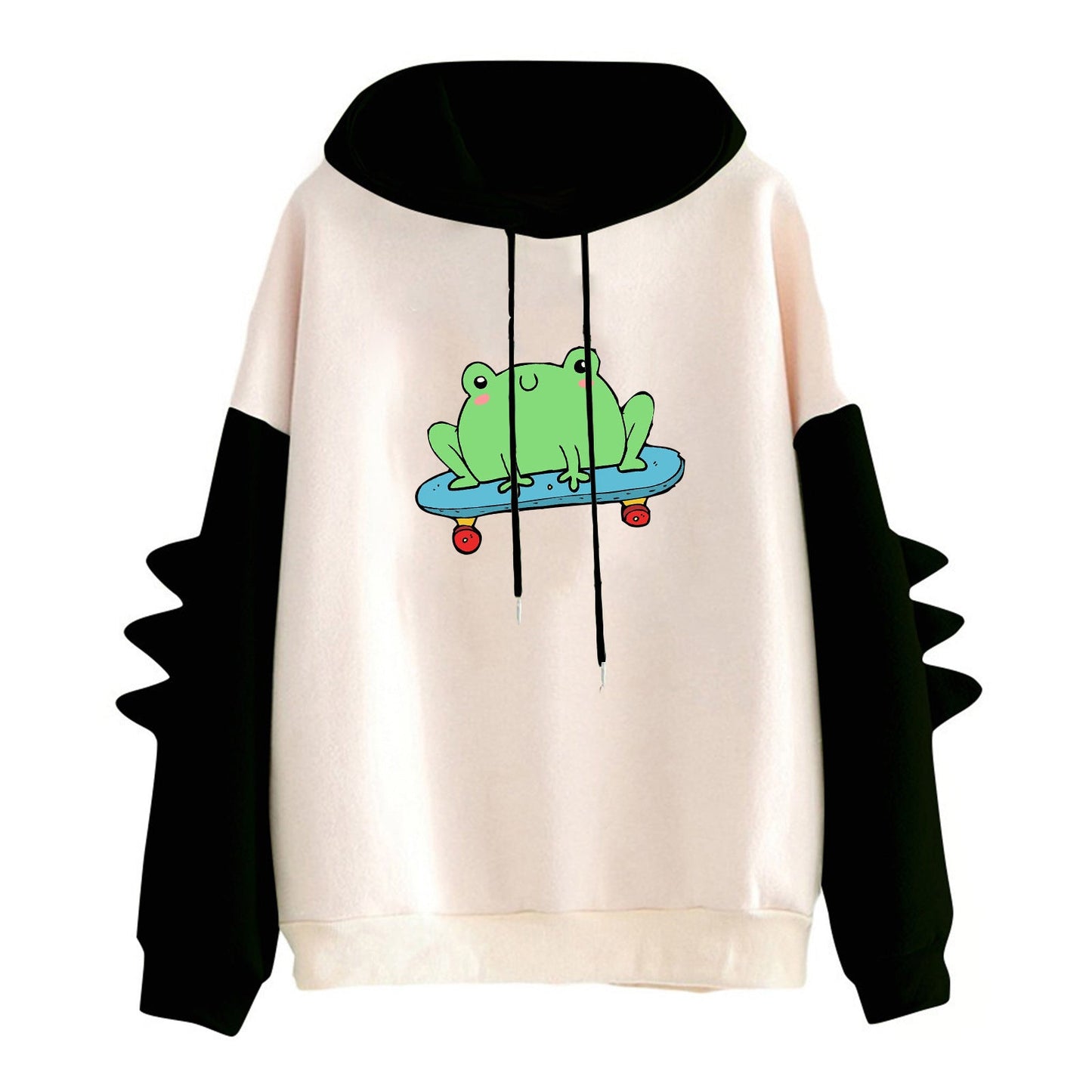 Damen Hoodie Froschmotiv Eveloria Grüün - Eveloria
