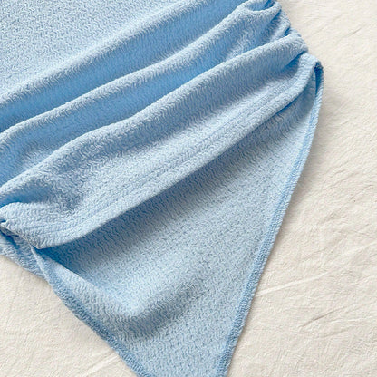Damen Oberteil Asymmetrisch Weich Eveloria
