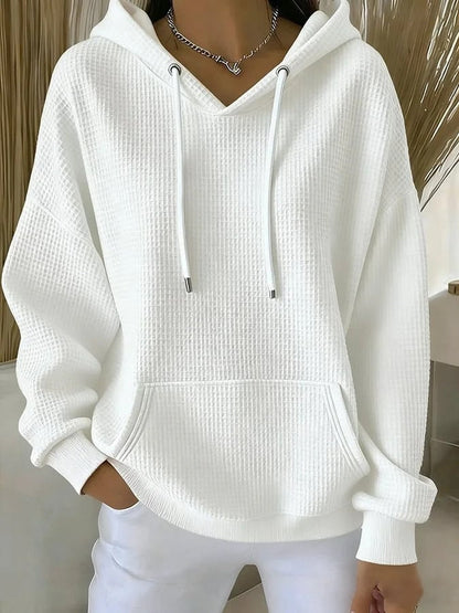 Damen Kapuzenpullover Strukturiertes Gewebe Eveloria