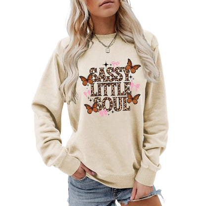 Damen Sweatshirt Schmetterlingsdesign Eveloria
