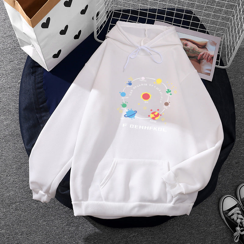 Damen Hoodie Weltraum-Motiv Eveloria
