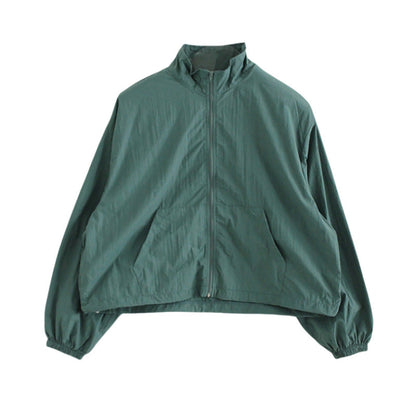 Damen Sportwindjacke mit Reißverschluss und hohem Kragen Eveloria