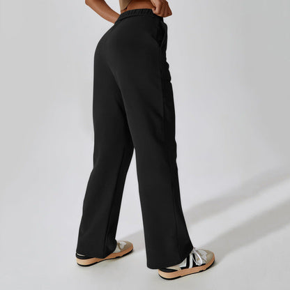 Damen Freizeithose Bequeme Passform Seitentaschen Eveloria