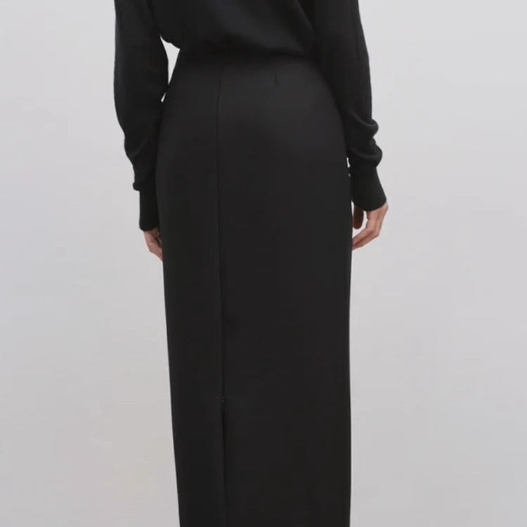 Damen Maxikleid Elegant Fließender Schnitt Eveloria