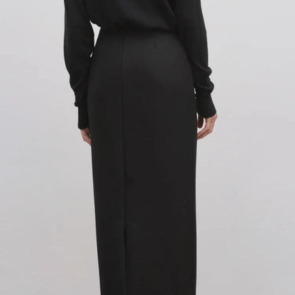 Damen Maxikleid Elegant Fließender Schnitt Eveloria
