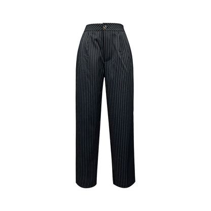 Damen Hochbundhose Gestreift Eveloria