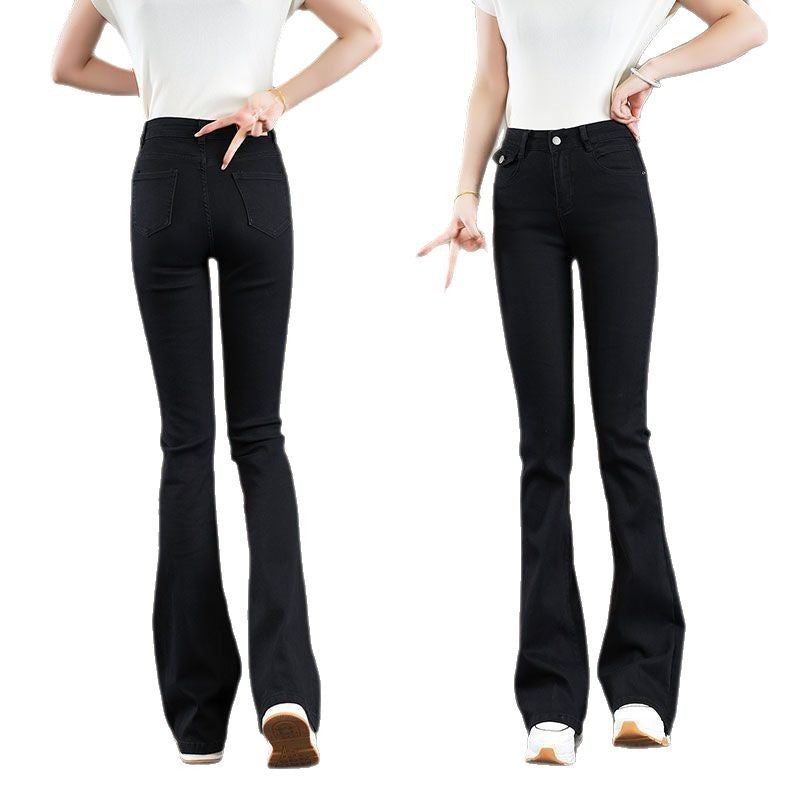 Damen High-Waist Bootcut Jeans Eveloria Elegant
