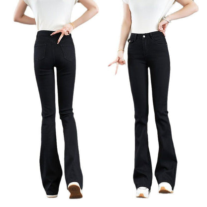 Damen High-Waist Bootcut Jeans Eveloria Elegant