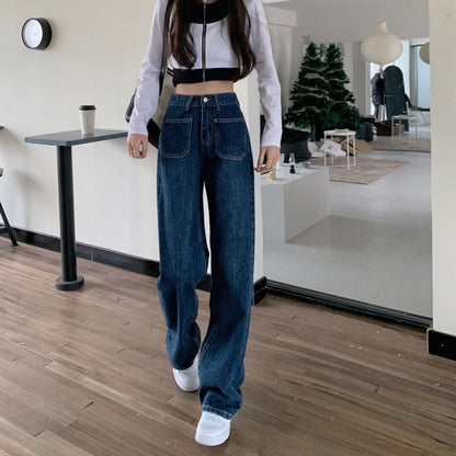 Damen High-Waist Jeans Weit Eveloria - Eveloria