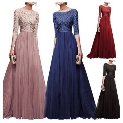 Eveloria Damen Abendkleid Spitze Voluminöser Rock - Eveloria