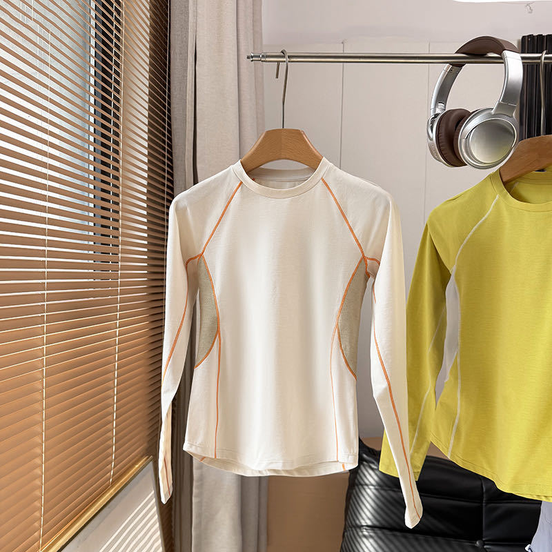 Damen Langarmshirt Sport Belüftungstechnik Eveloria
