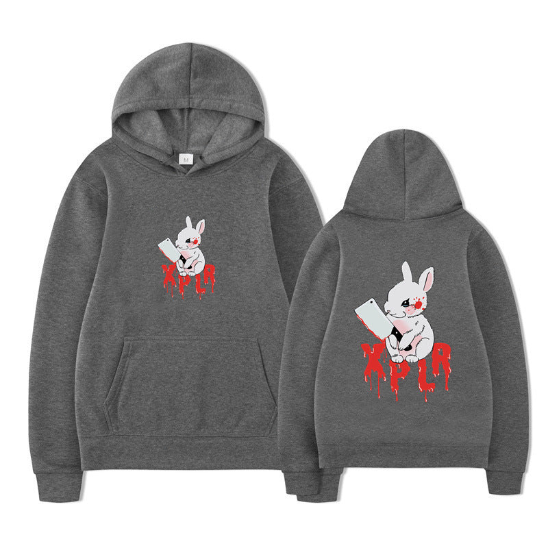 Damen Kapuzensweater Cartoon-Motiv Bequem Eveloria