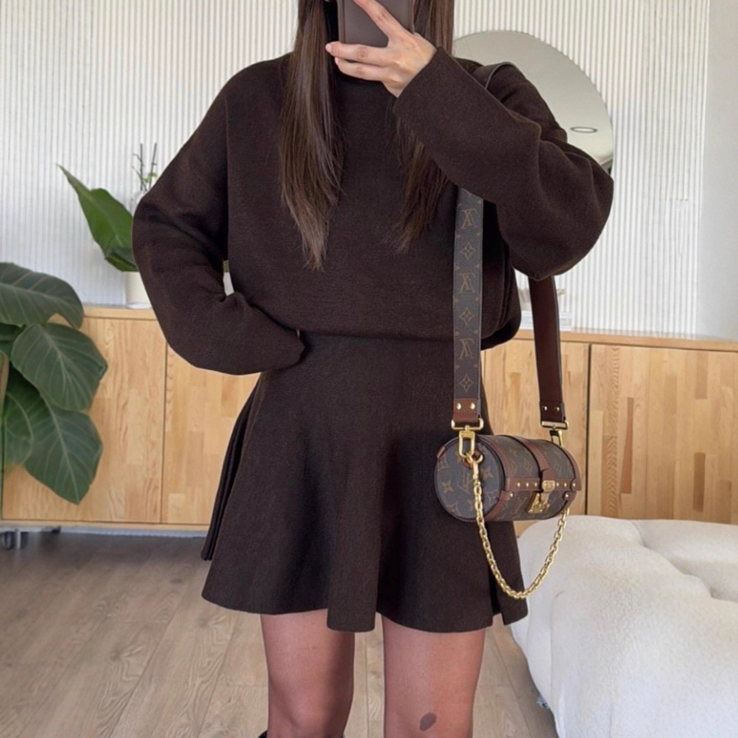 Damen Sweatshirt-Kleid mit langen Ärmeln Eveloria