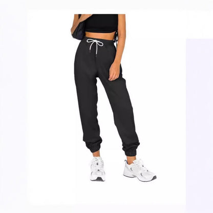 Damen Sweatpants Elastischer Bund Kordelzug Eveloria