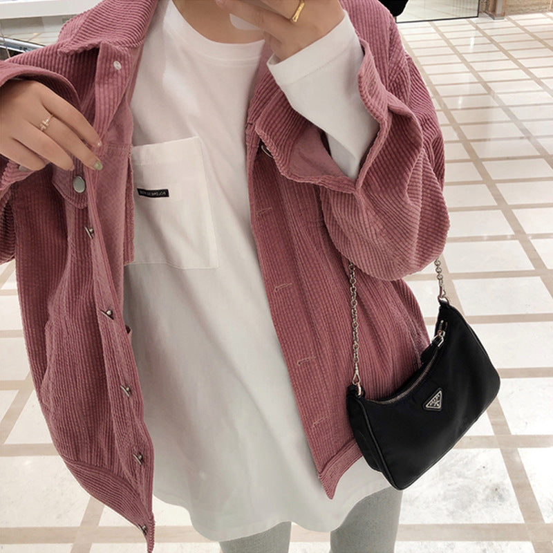 Damen Longsleeve-Shirt mit Tasche aus Baumwolle Eveloria