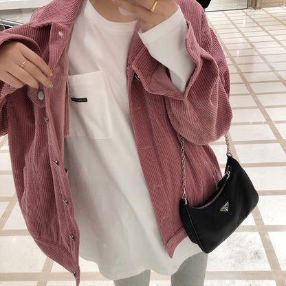 Damen Longsleeve-Shirt mit Tasche aus Baumwolle Eveloria