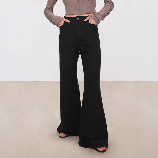 Damen High-Waist Jeans Weit Eveloria - Eveloria