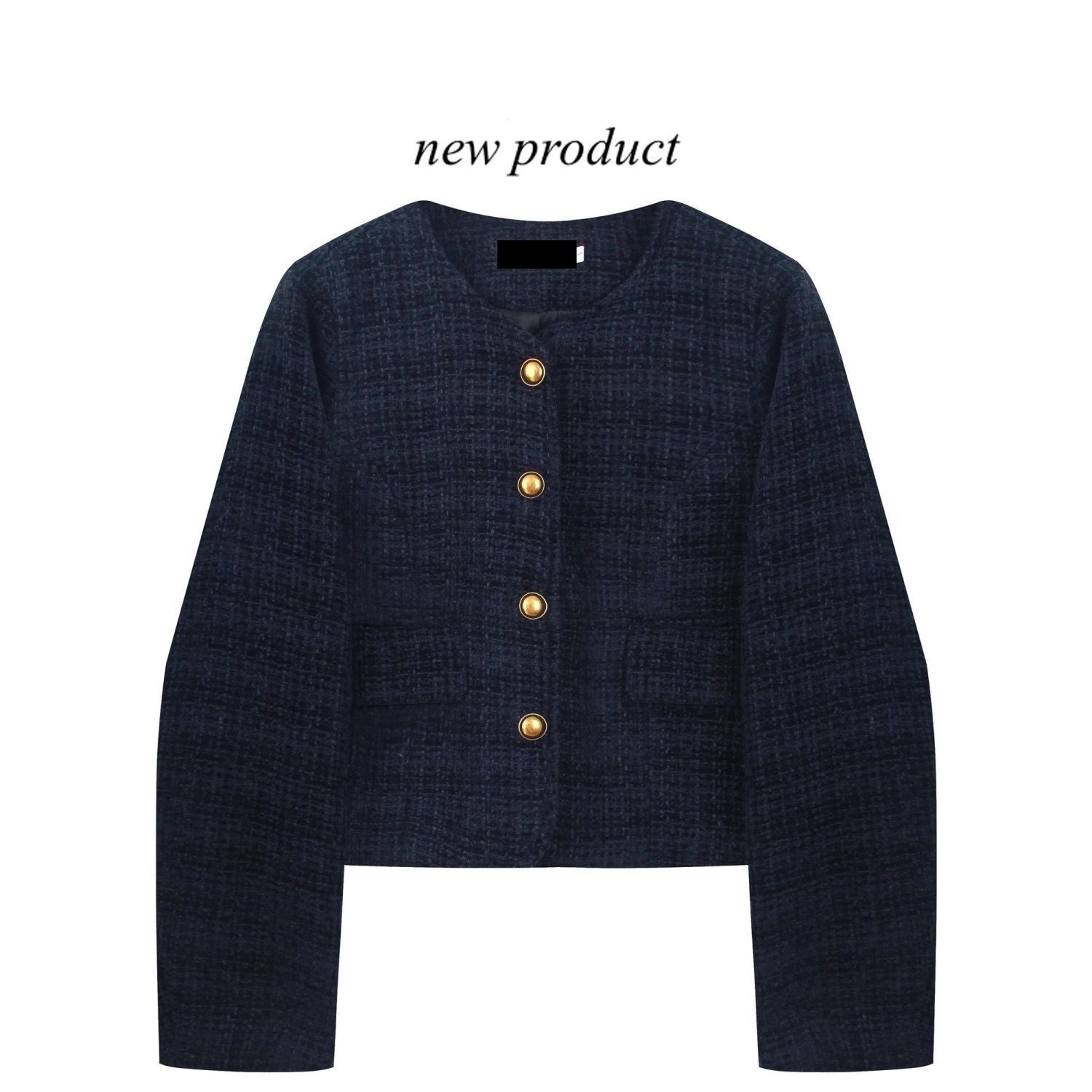 Damen Cropped Blazer Golden Knöpfe Eveloria - Eveloria