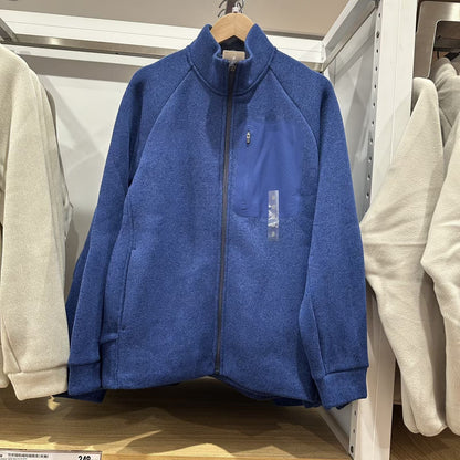 Damen Fleecejacke Sportlich Reißverschluss Eveloria