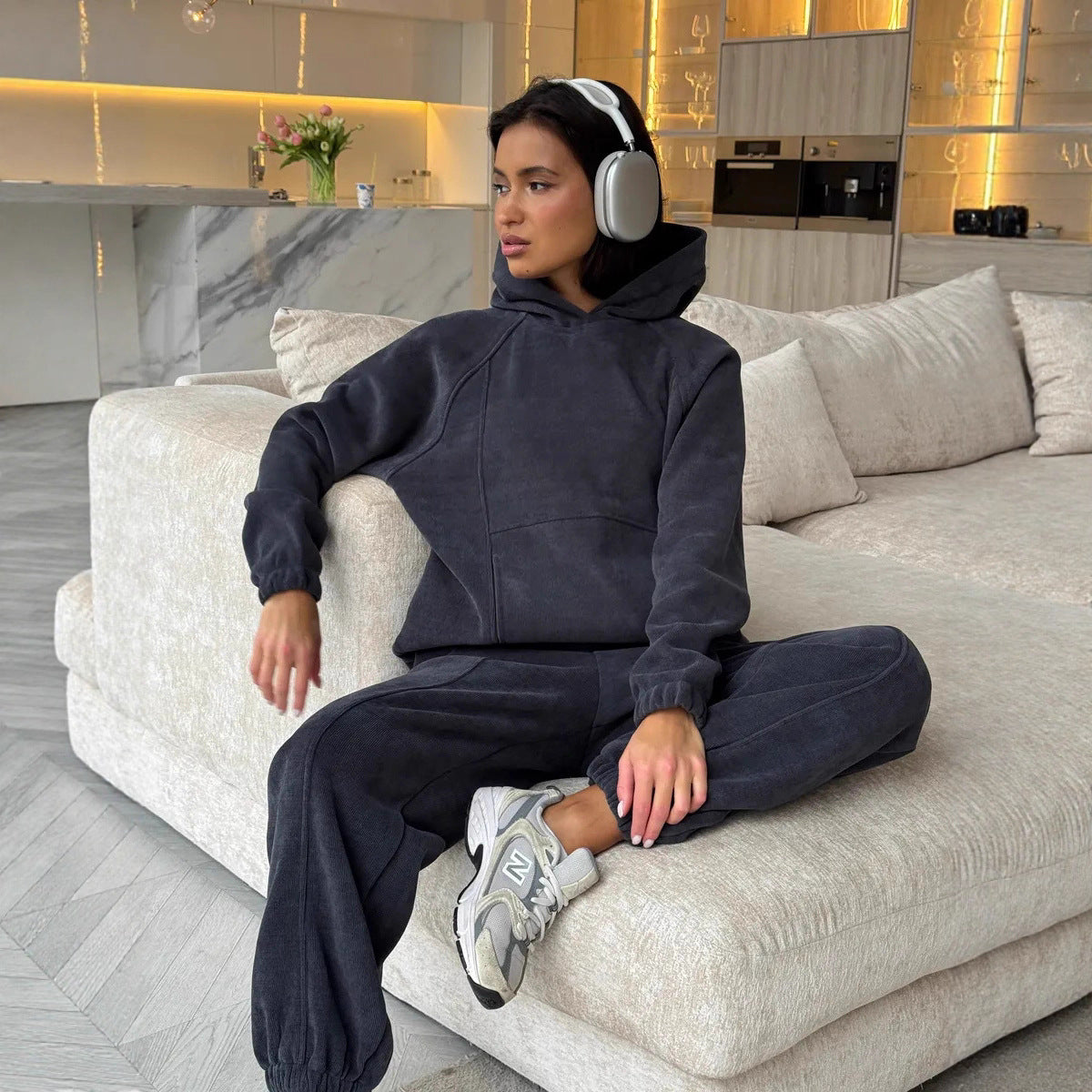 Damen Fleece Freizeitanzug Eveloria