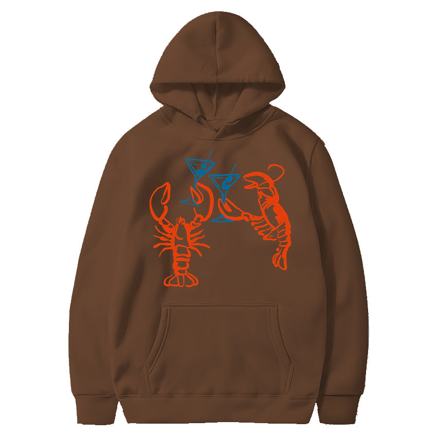Damen Kapuzenpullover Hummer Motiv Eveloria