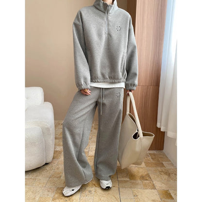 Damen Kapuzenpullover Hoher Kragen Elegante Passform Eveloria