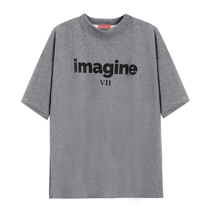 Damen Oversized T-Shirt Baumwolle Lässig Weiß