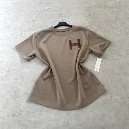 Damen T-Shirt Lässiger Schnitt Weiß