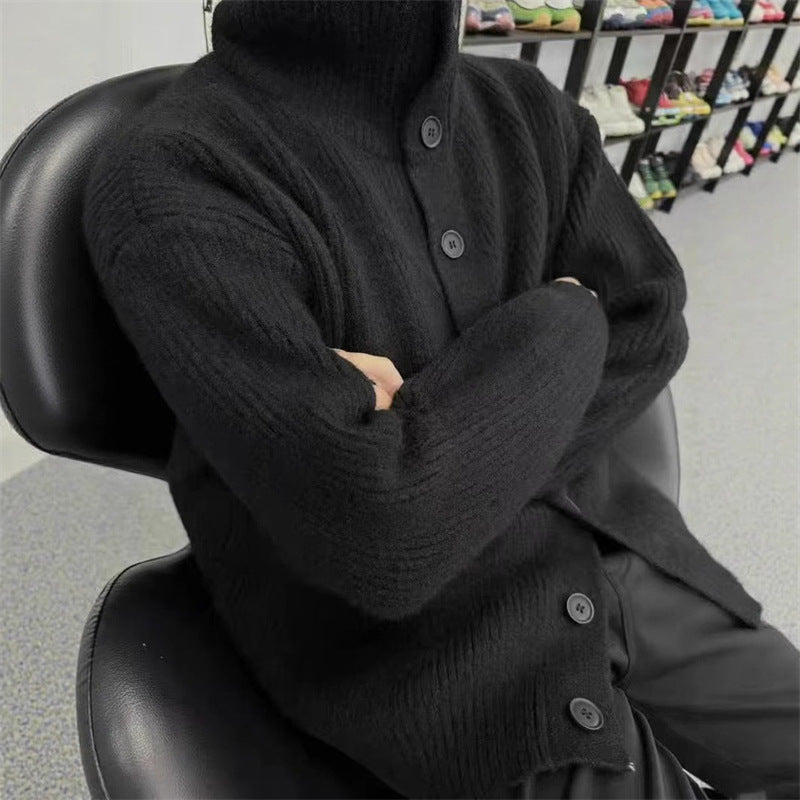 Damen Strickjacke Gemütlich Breite Ärmel Dekorative Knöpfe Eveloria