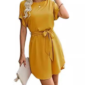 Damen Abendkleid Taillengürtel Eveloria