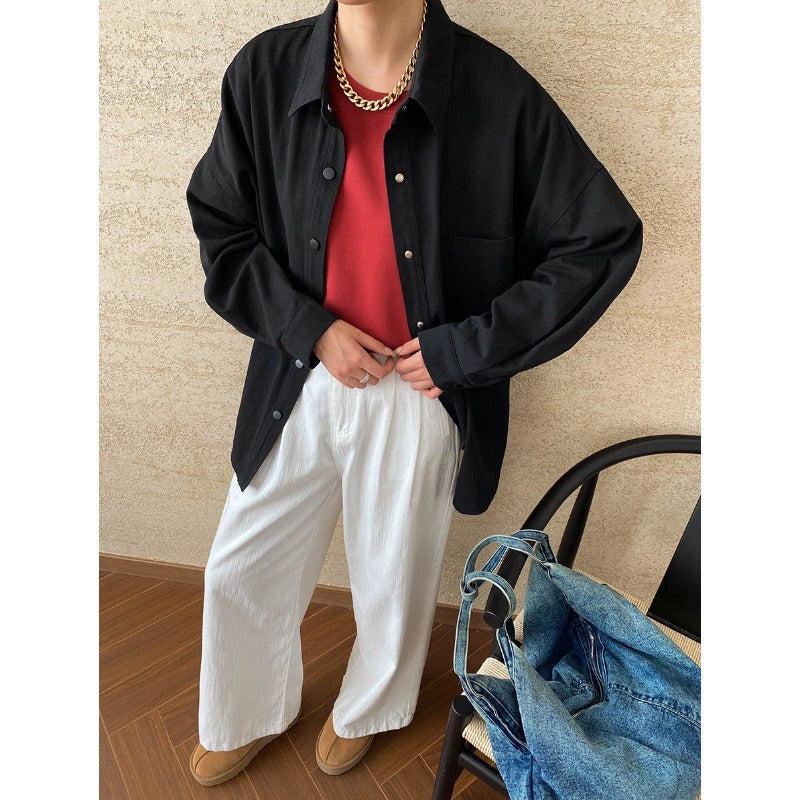 Damen Overshirtjacke mit Brusttasche und Druckknöpfen Eveloria