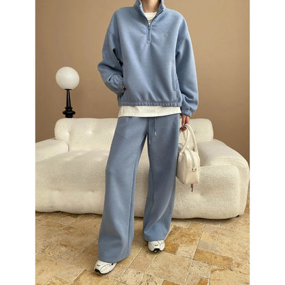 Damen Kapuzenpullover Hoher Kragen Elegante Passform Eveloria