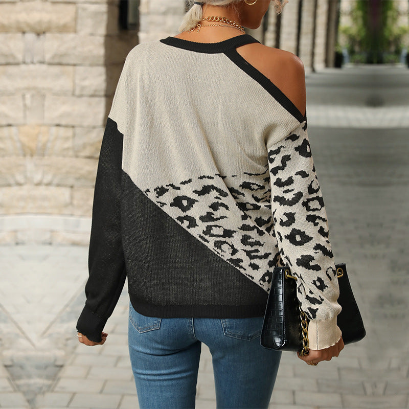Damen Strickpullover Groß Tiermotiv Lässig Eveloria