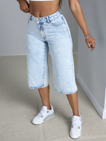Damen Culotte Jeans Eveloria Komfort