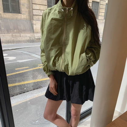 Damen Windjacke Leicht Voluminöse Ärmel Eveloria