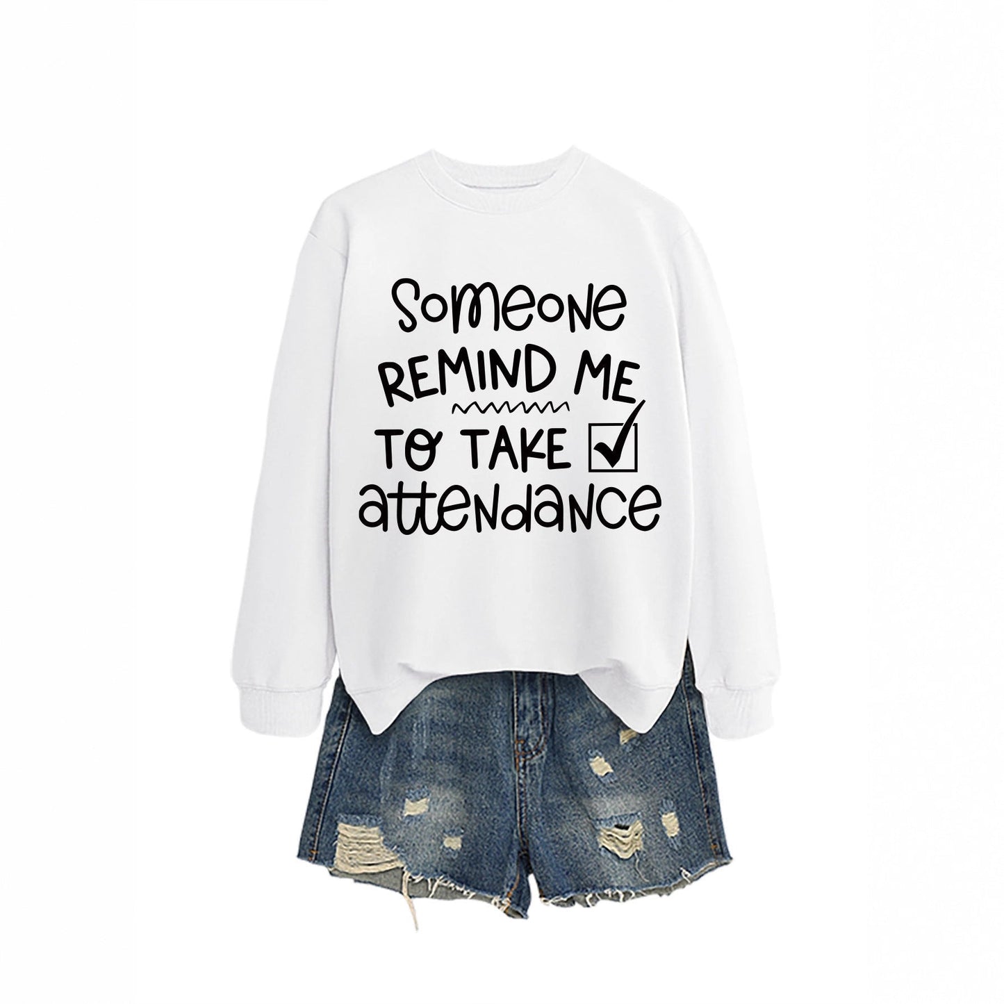 Damen Sweatshirt Witziges Motiv Grau Eveloria