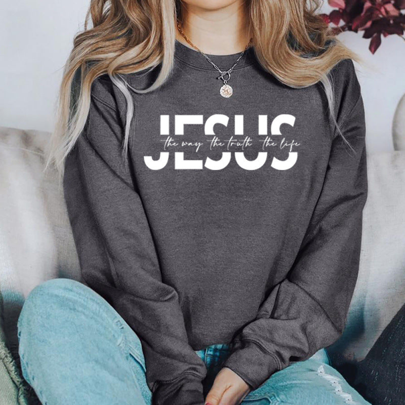 Damen Sweatshirt mit Spruch Hochwertiger Stoff Beige