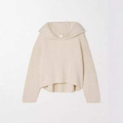 Damen Kapuzensweater Ripp-Design Lässig Grau Eveloria