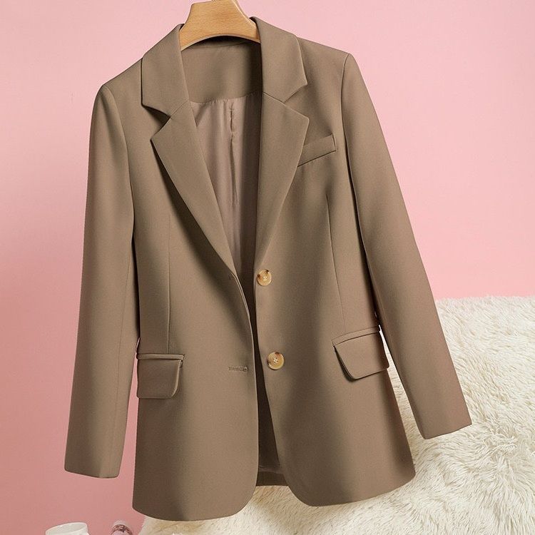 Damen Blazer Elegant Zeitloser Schnitt Goldene Knöpfe Schwarz - Eveloria