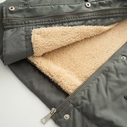 Damen Steppjacke Kuscheliges Futter Praktische Taschen