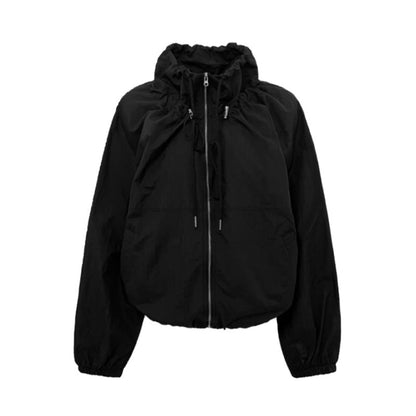 Damen Übergangsjacke Leicht Verstellbarer Kordelzug Beige
