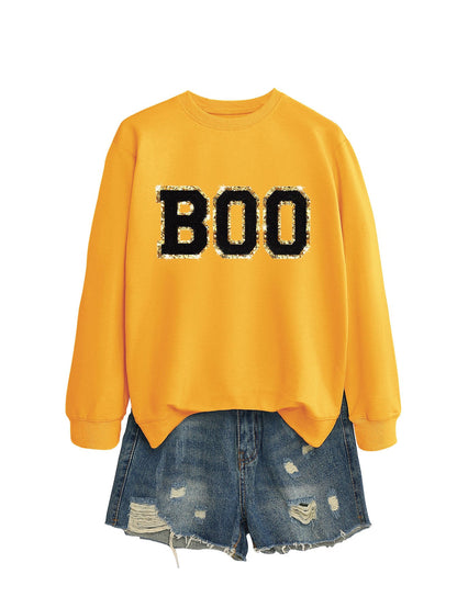 Damen Sweatshirt Glitzer Aufdruck Eveloria