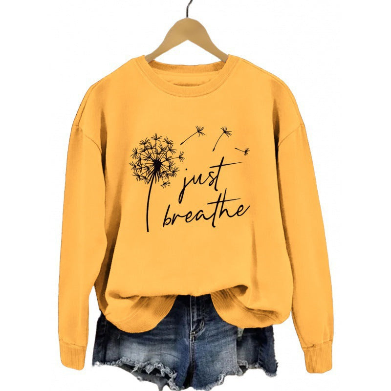 Damen Sweatshirt Pusteblumen-Motiv Eveloria